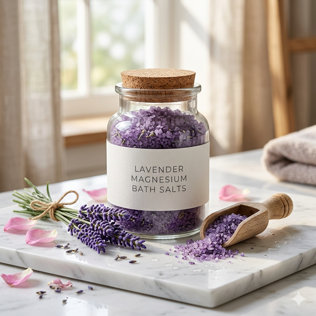 Lavender Magnesium Relaxation Bath Salts Formula 500g
