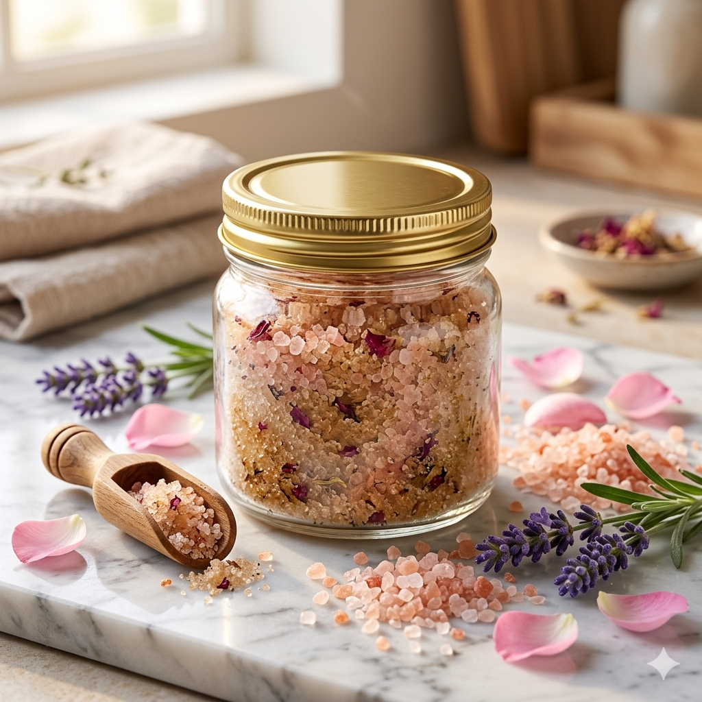 Himalayan Pink Salt Exfoliating Body Scrub 250g
