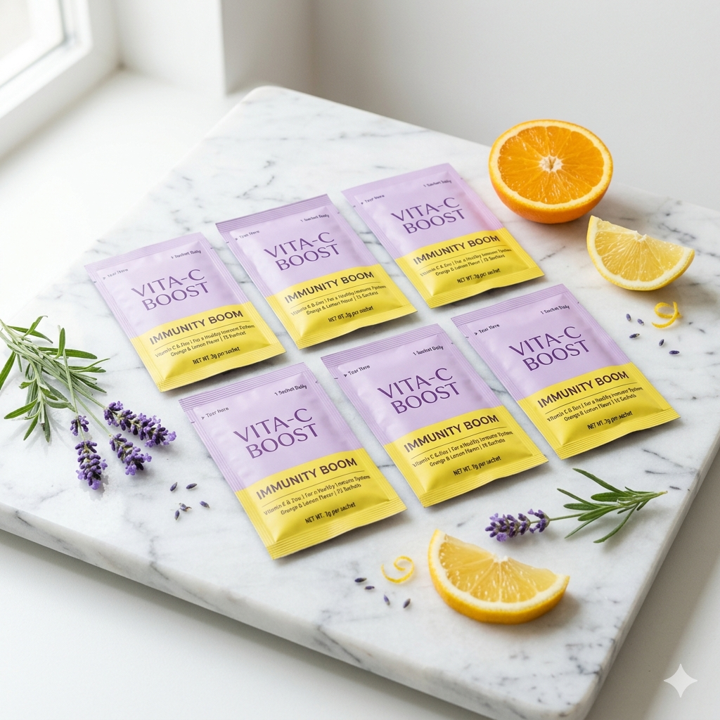 Vitamin C + E Daily Immunity Support Sachets 30 Count